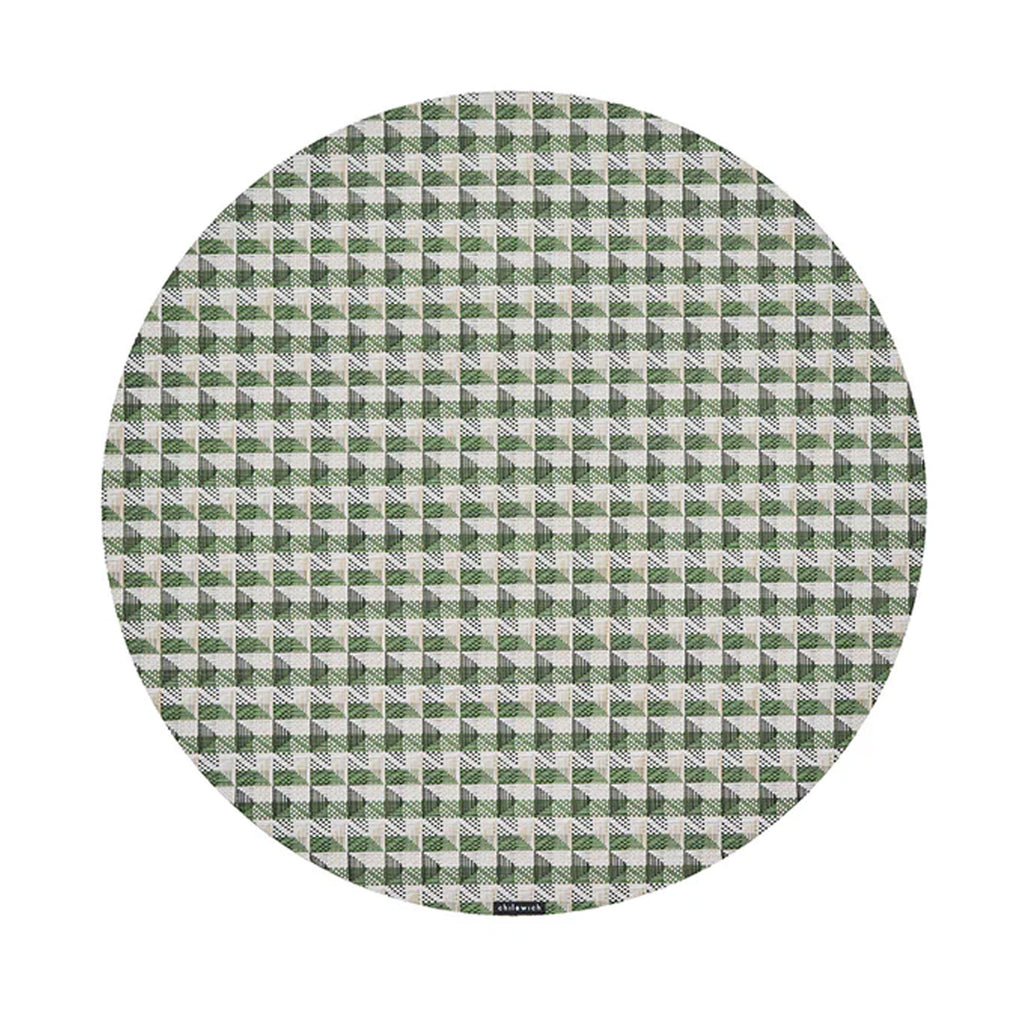 Crane Round Placemat in Thyme