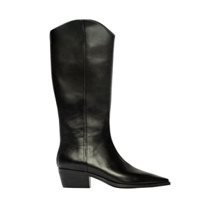 Lane 45 Boot in Black Leather