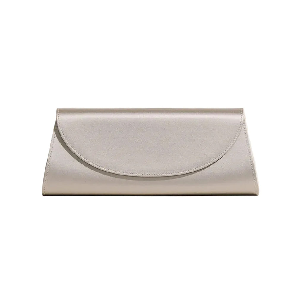 The Opera Clutch in Satin Silver