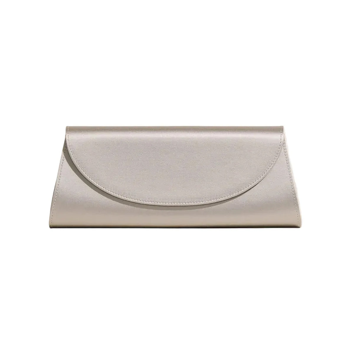The Opera Clutch in Satin Silver