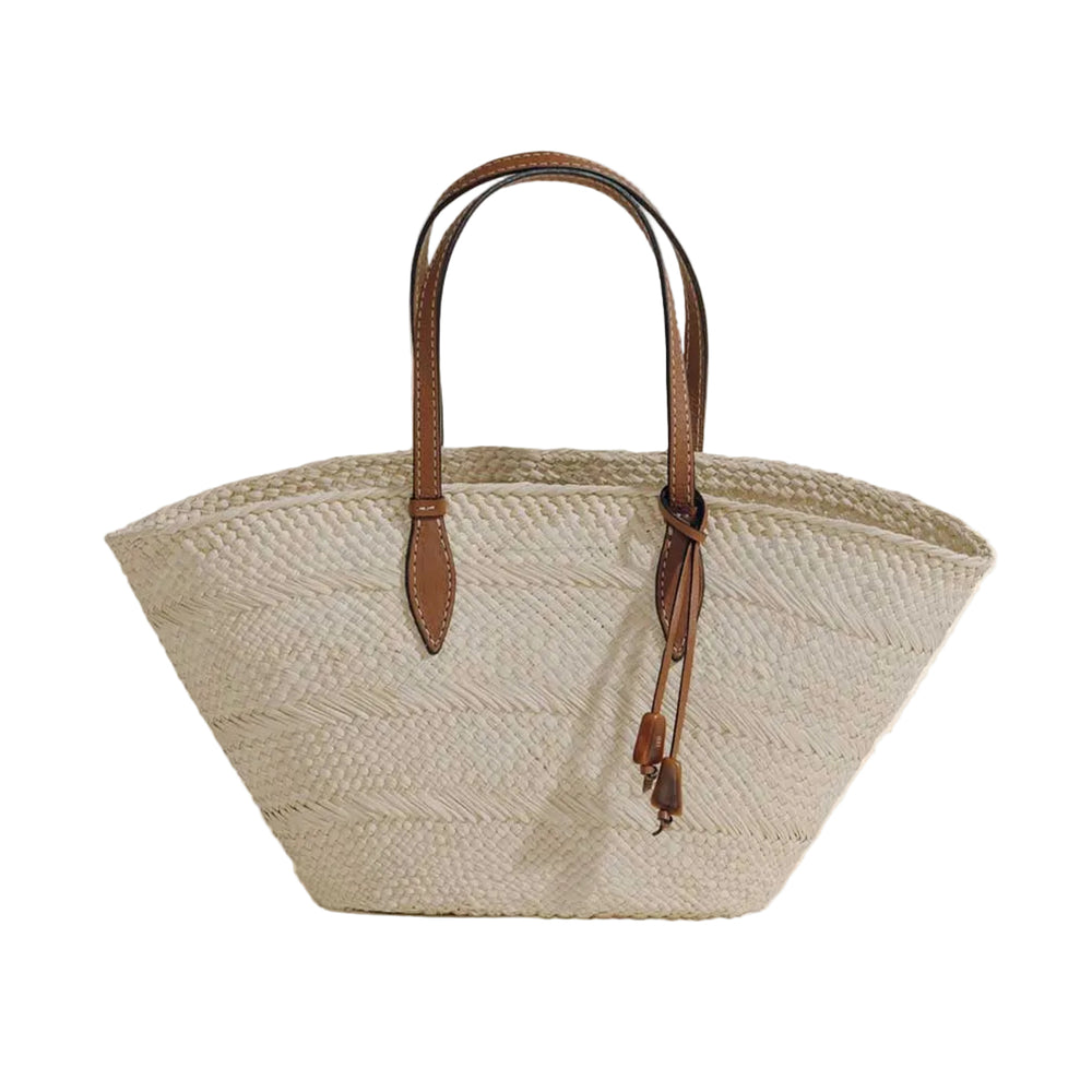 The Small Trapeze Basket in Natural Cognac