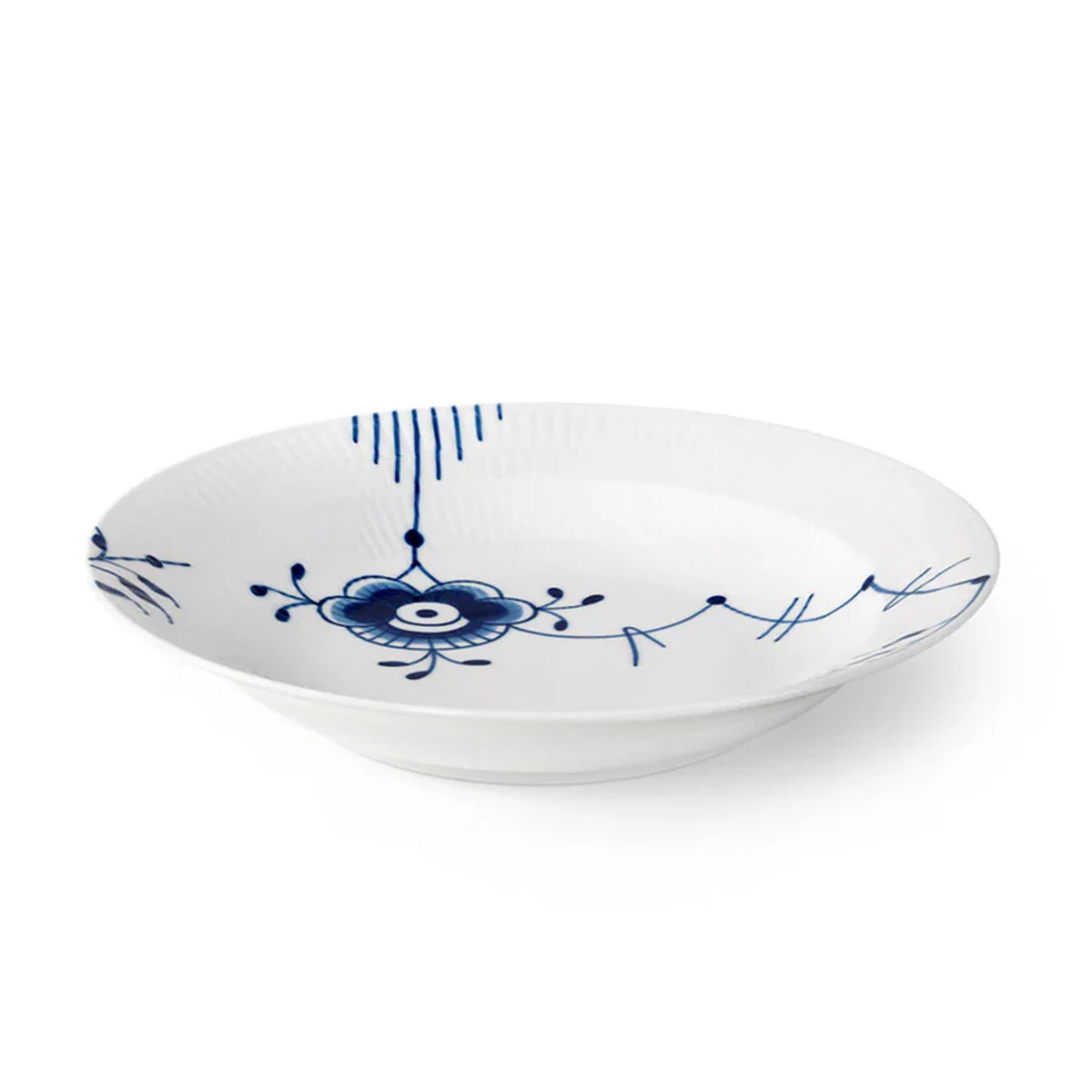 Blue Fluted Mega Deep Plate 27cm 10.63"