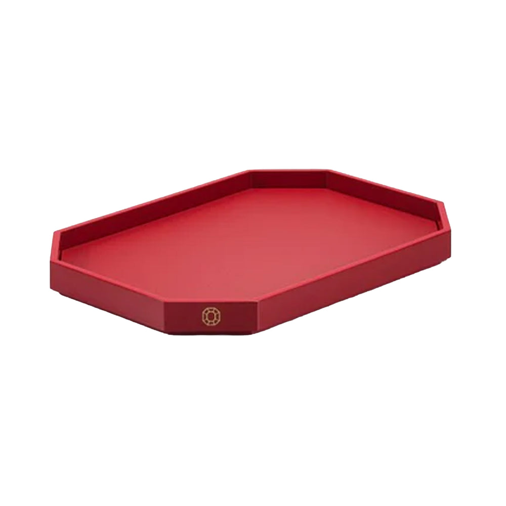 Octogone Tray Small in Red