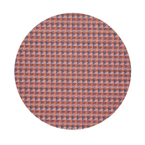 Crane Round Placemat in Raspberry