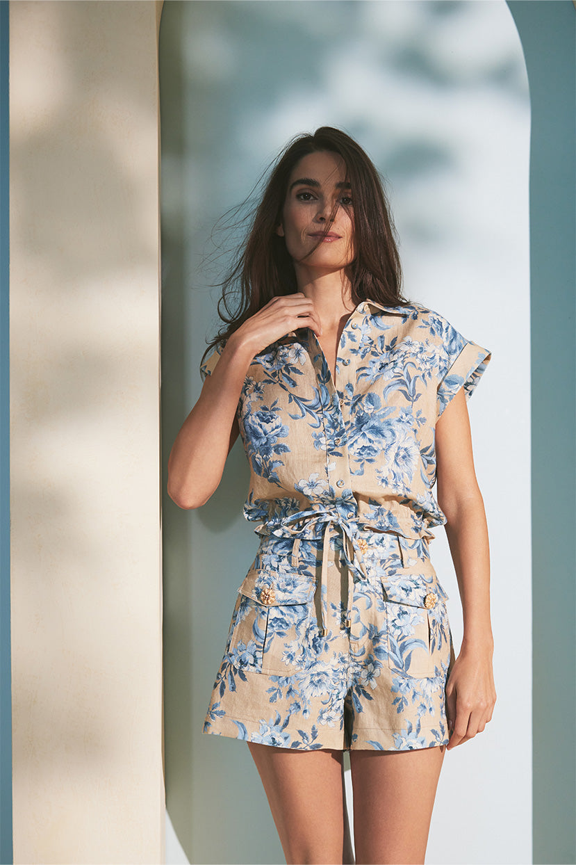 Octavia Top in Farfella Ginger Root