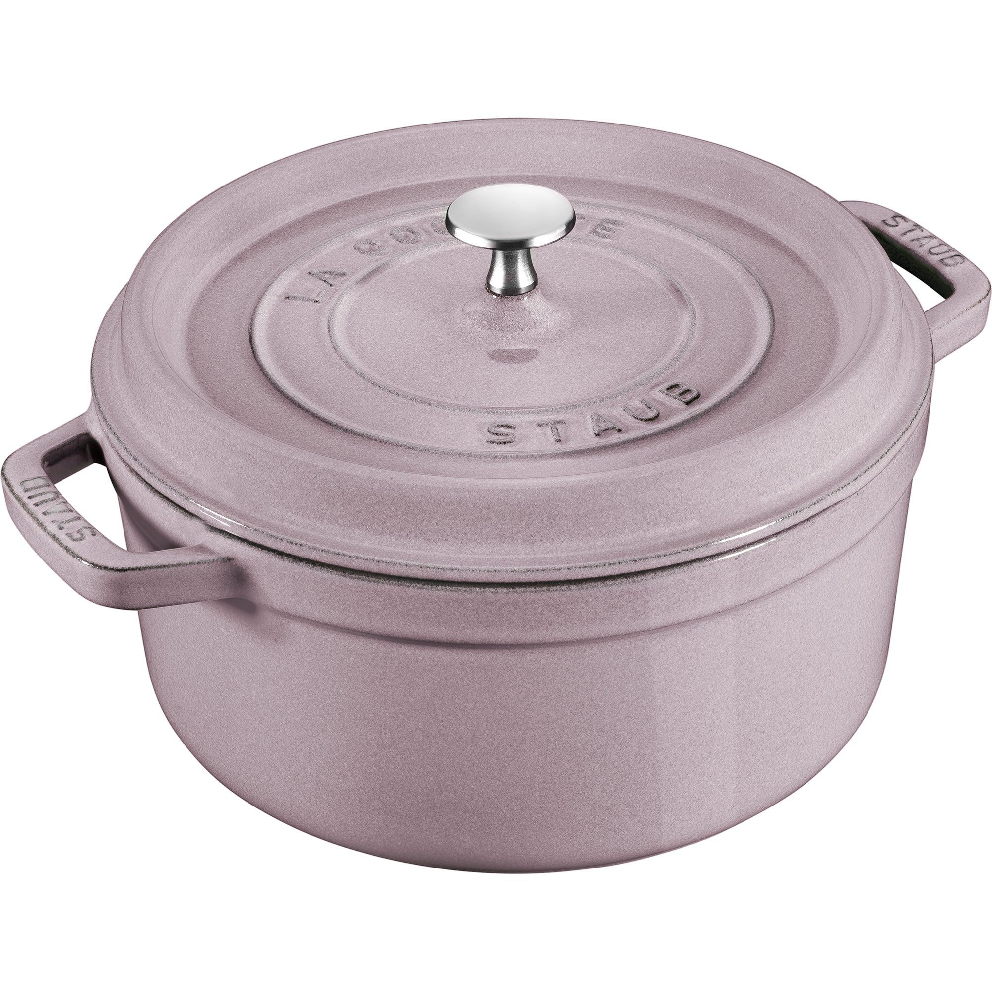 Cast Iron 7-qt Round Cocotte in Lilac