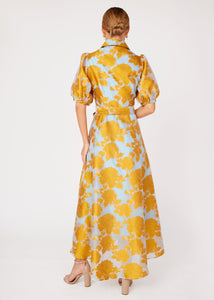 Charlotte Gown Gold Tea Rose Organza