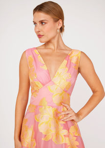 Martha Gown Sorbet Peony Organza