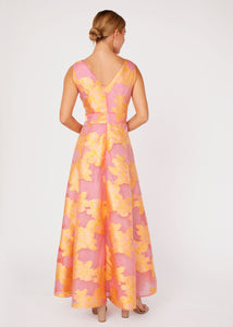 Martha Gown Sorbet Peony Organza