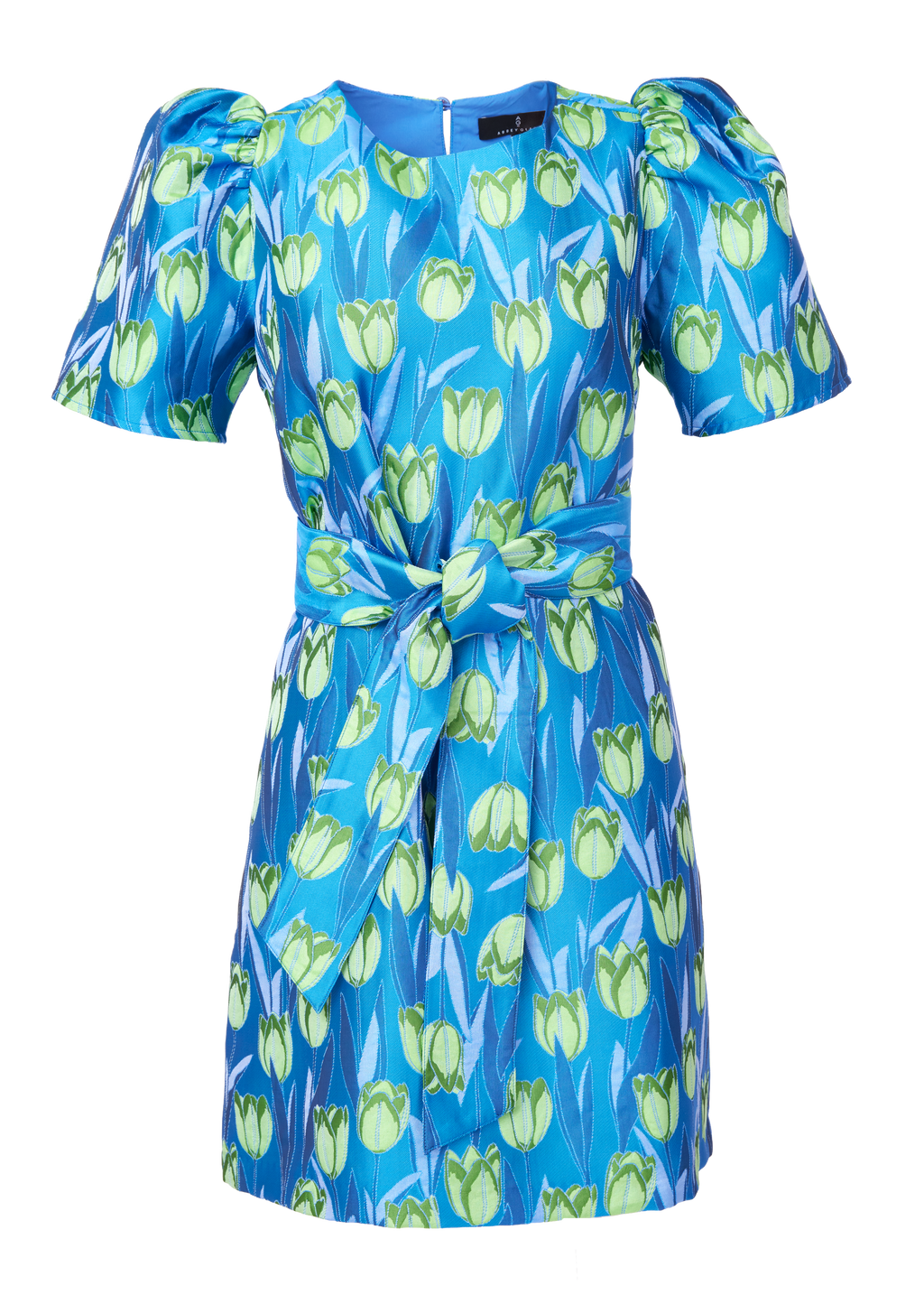 Marty Dress Cobalt Tulip Jacquard