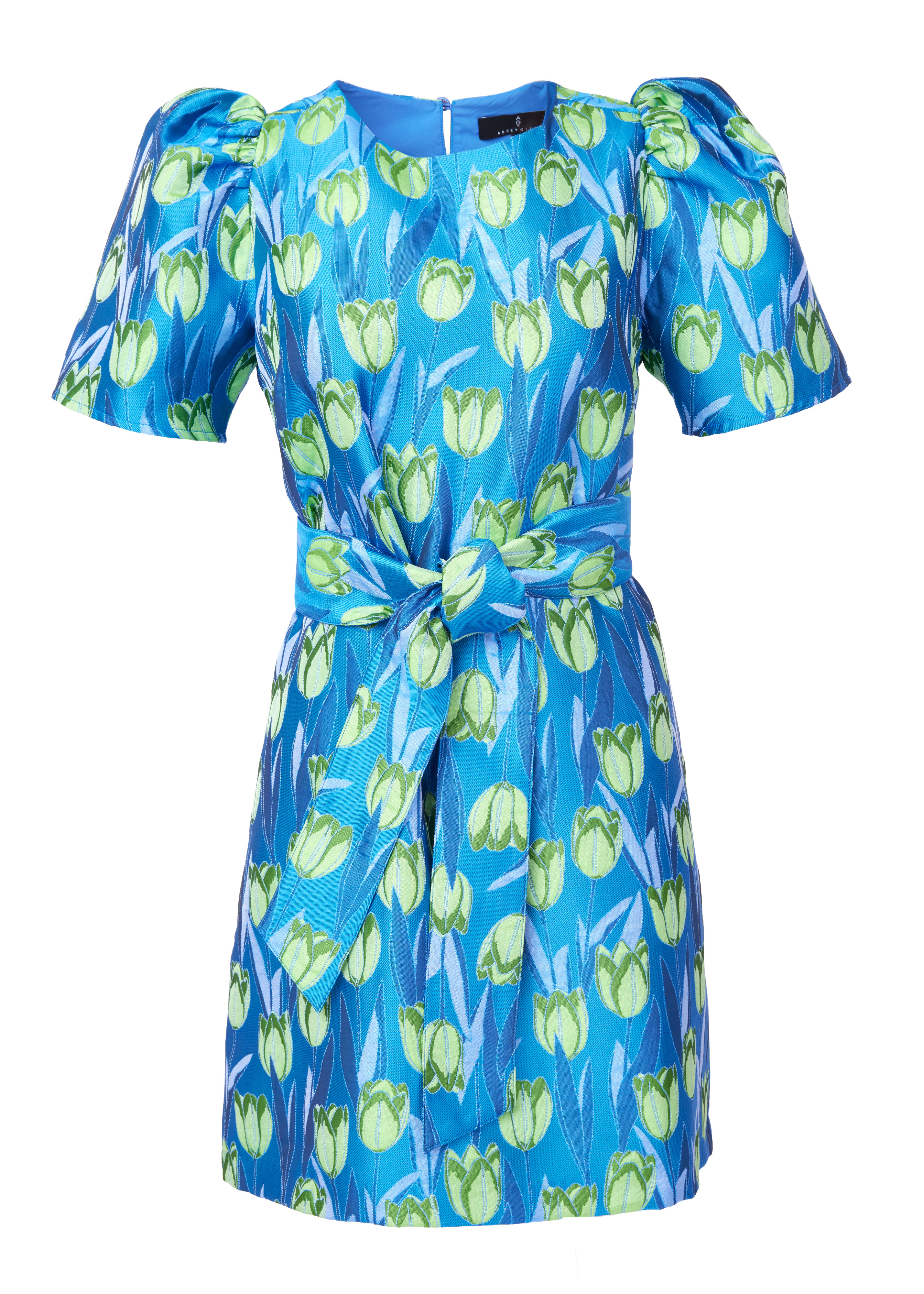 Marty Dress Cobalt Tulip Jacquard