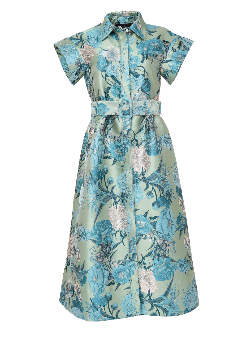 Harper Dress Sage Mum Jacquard