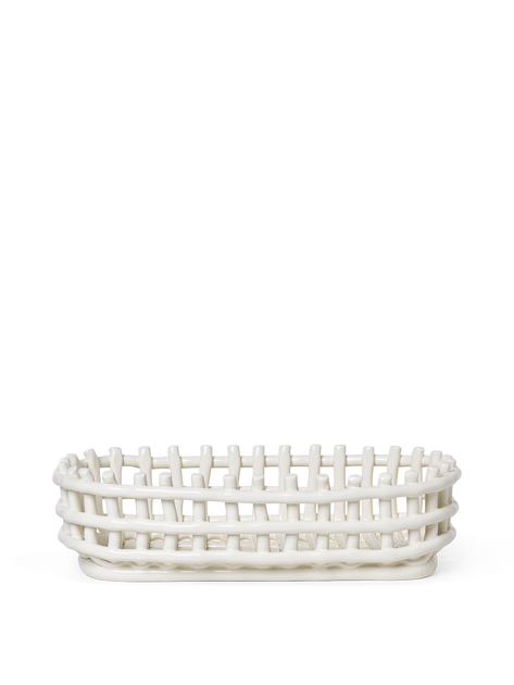 Ceramic Basket - Oval