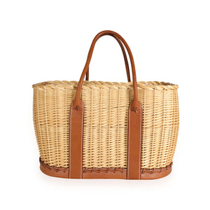 Hermès Fauve Barenia Wicker Osier Garden Party 36