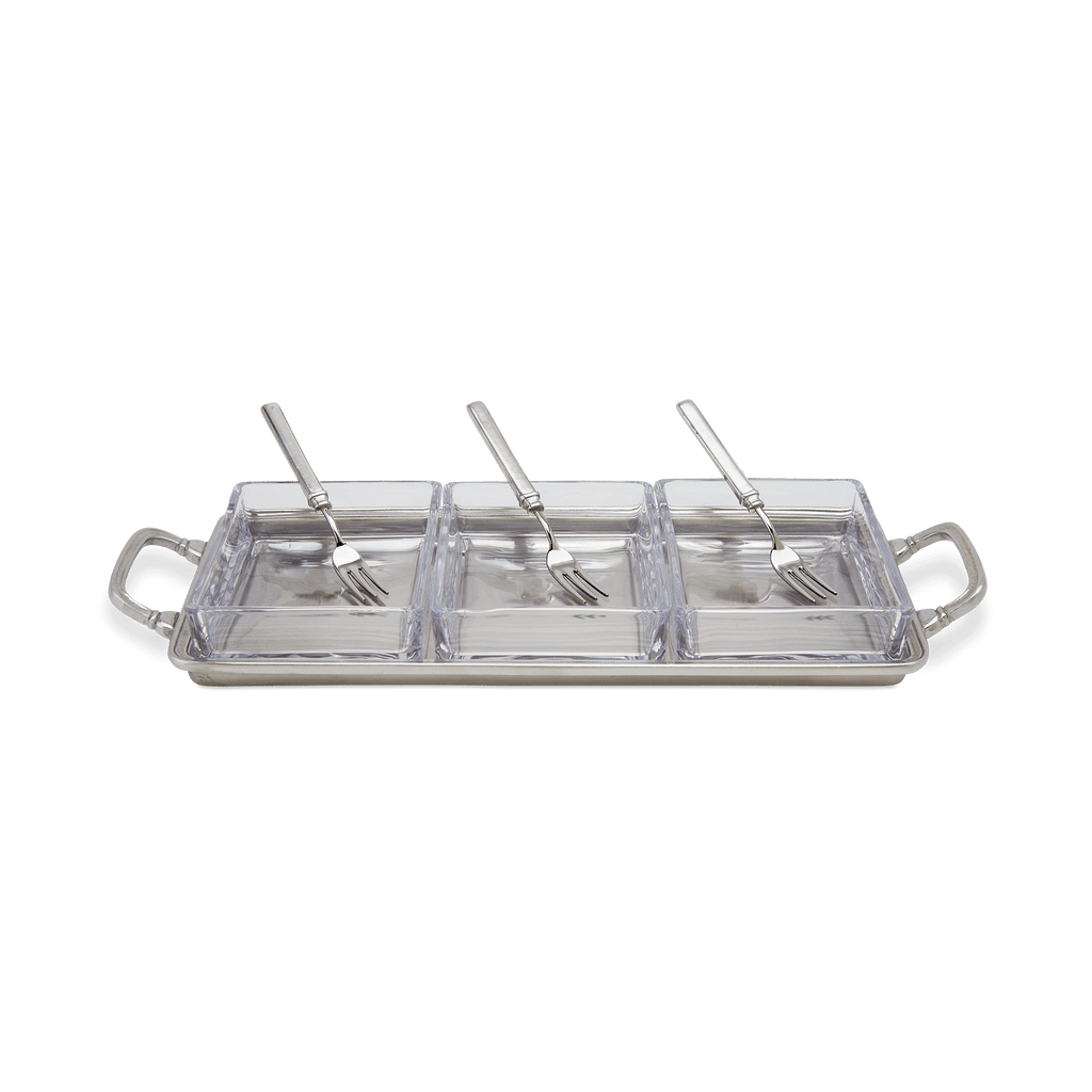 Crudité Tray with 3 Gabriella Cocktail Forks