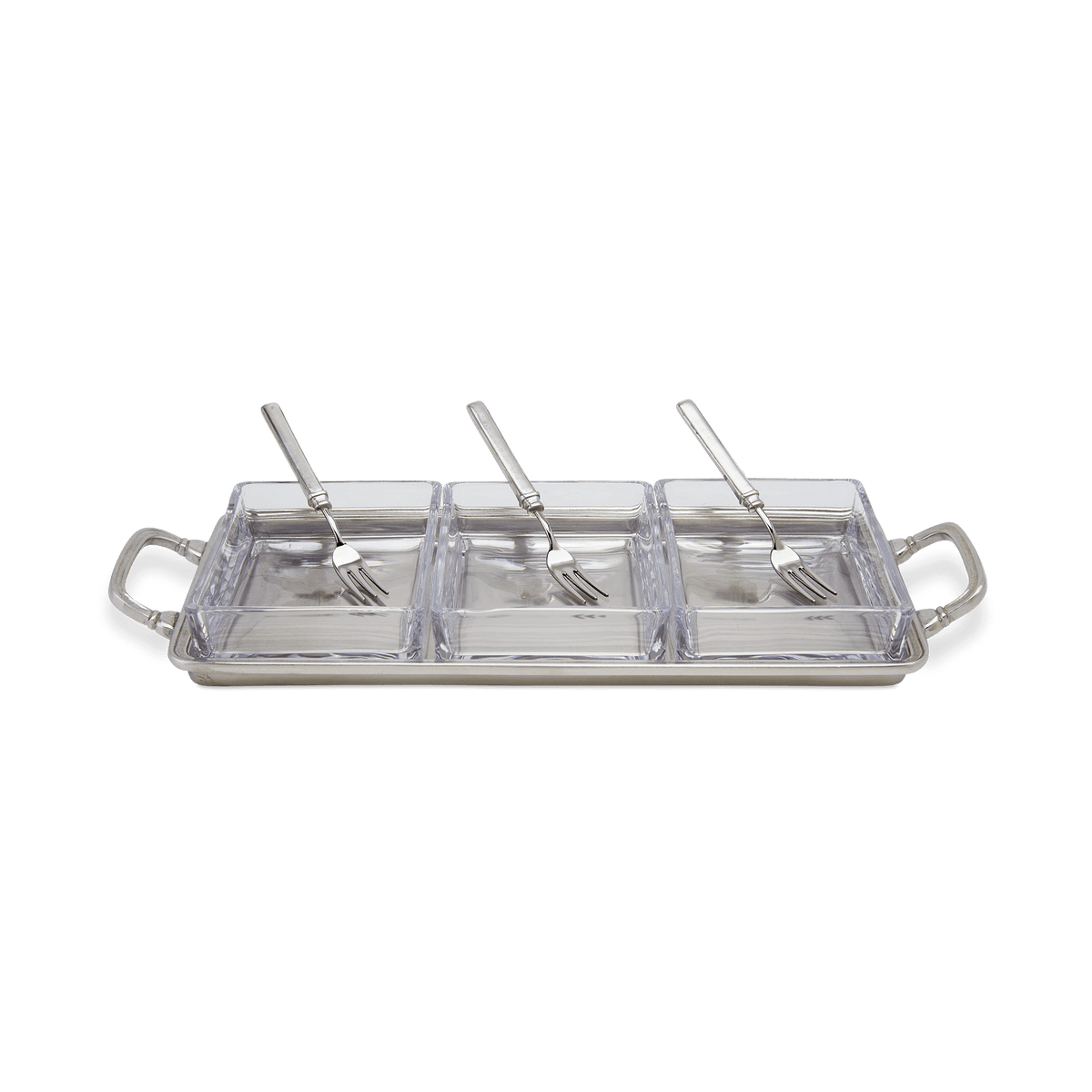 Crudité Tray with 3 Gabriella Cocktail Forks