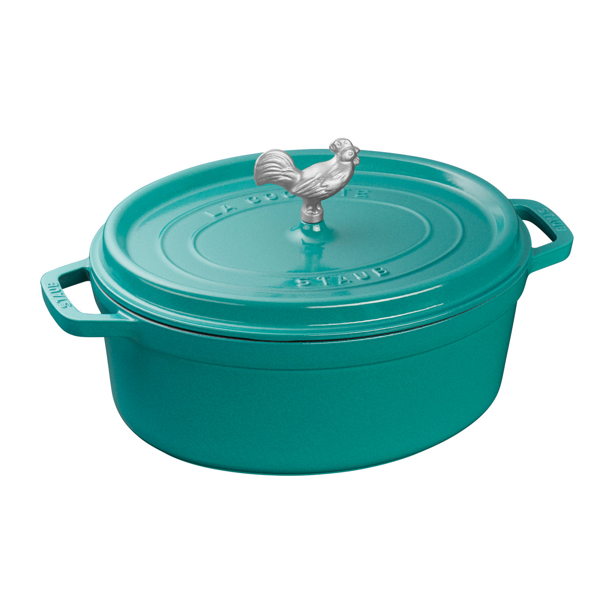 Cast Iron 5.75-qt Coq au Vin Cocotte in Turquoise