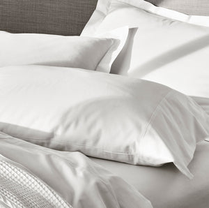 Signature Hemmed Pillowcase Set in White