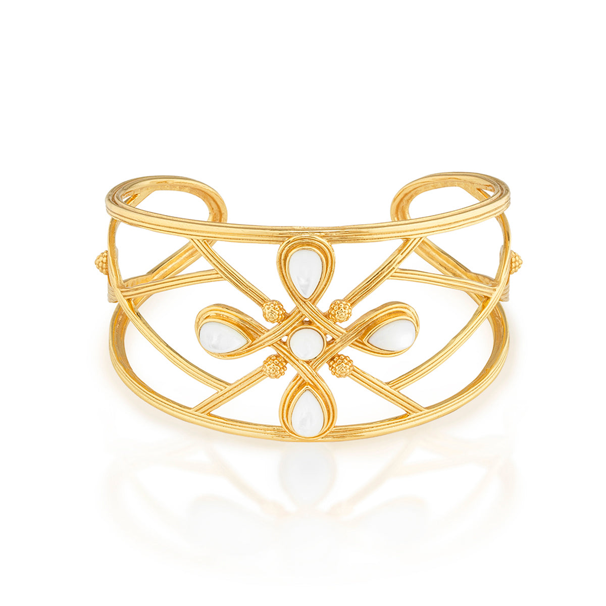 Monique Gem Cuff in Mother of Pearl