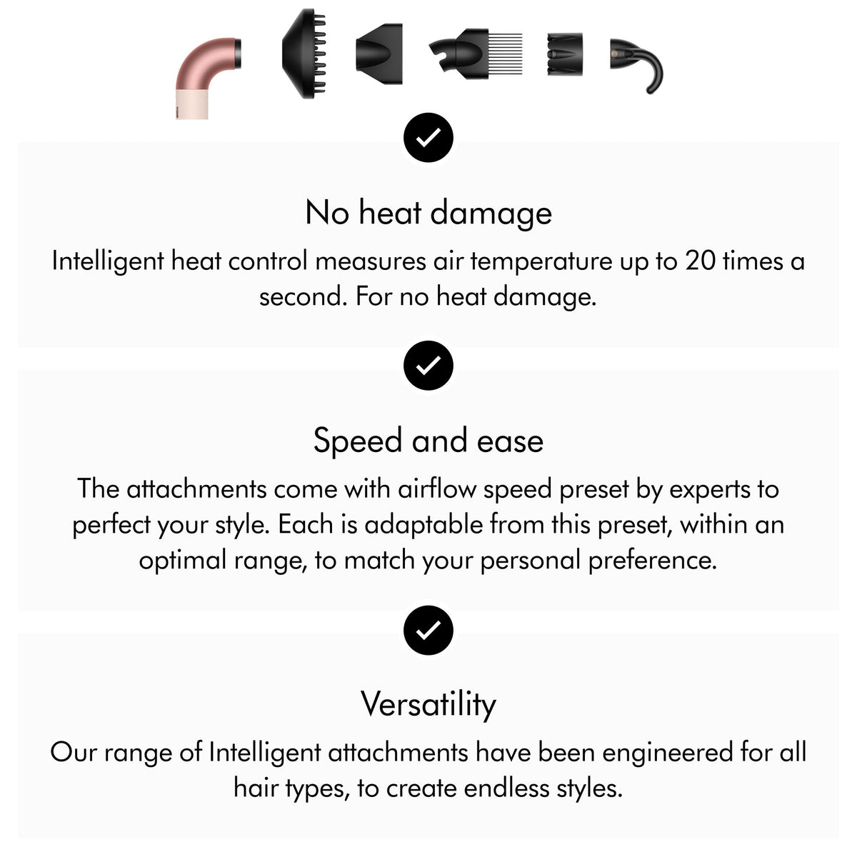 Supersonic R Precision Hair Dryer in Pink & Rose Gold
