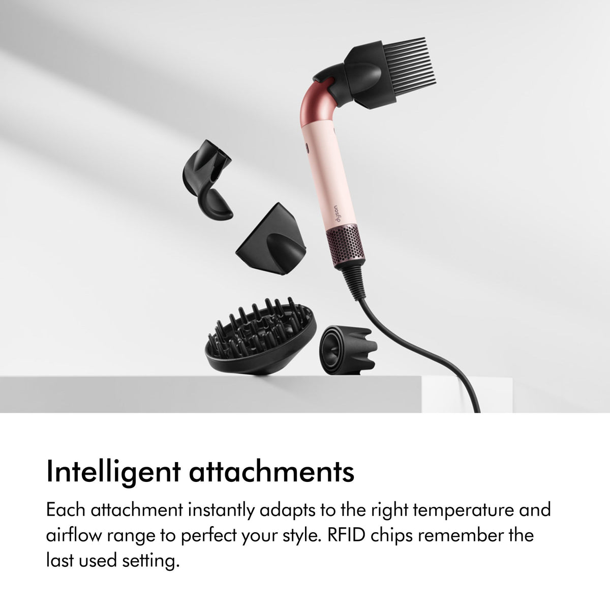 Supersonic R Precision Hair Dryer in Pink & Rose Gold