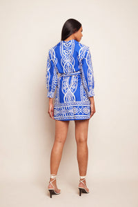 Leighton Dress in Rowan Cobalt