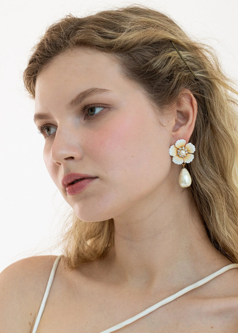 Deborah Earrings in Champagne