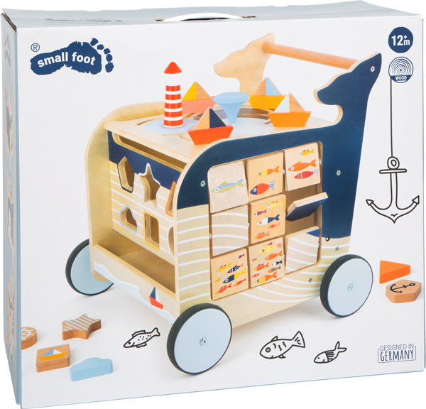 Navy Whale Theme 5-in-1 Baby Walker