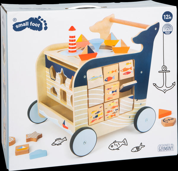Navy Whale Theme 5-in-1 Baby Walker