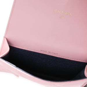 Chanel Pink Quilted Lambskin Elegant Chain Belt Bag