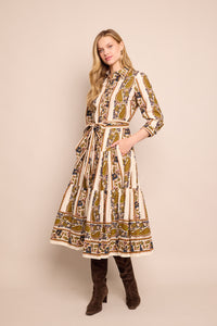 Lolita Dress in Paisley Trail Ivory