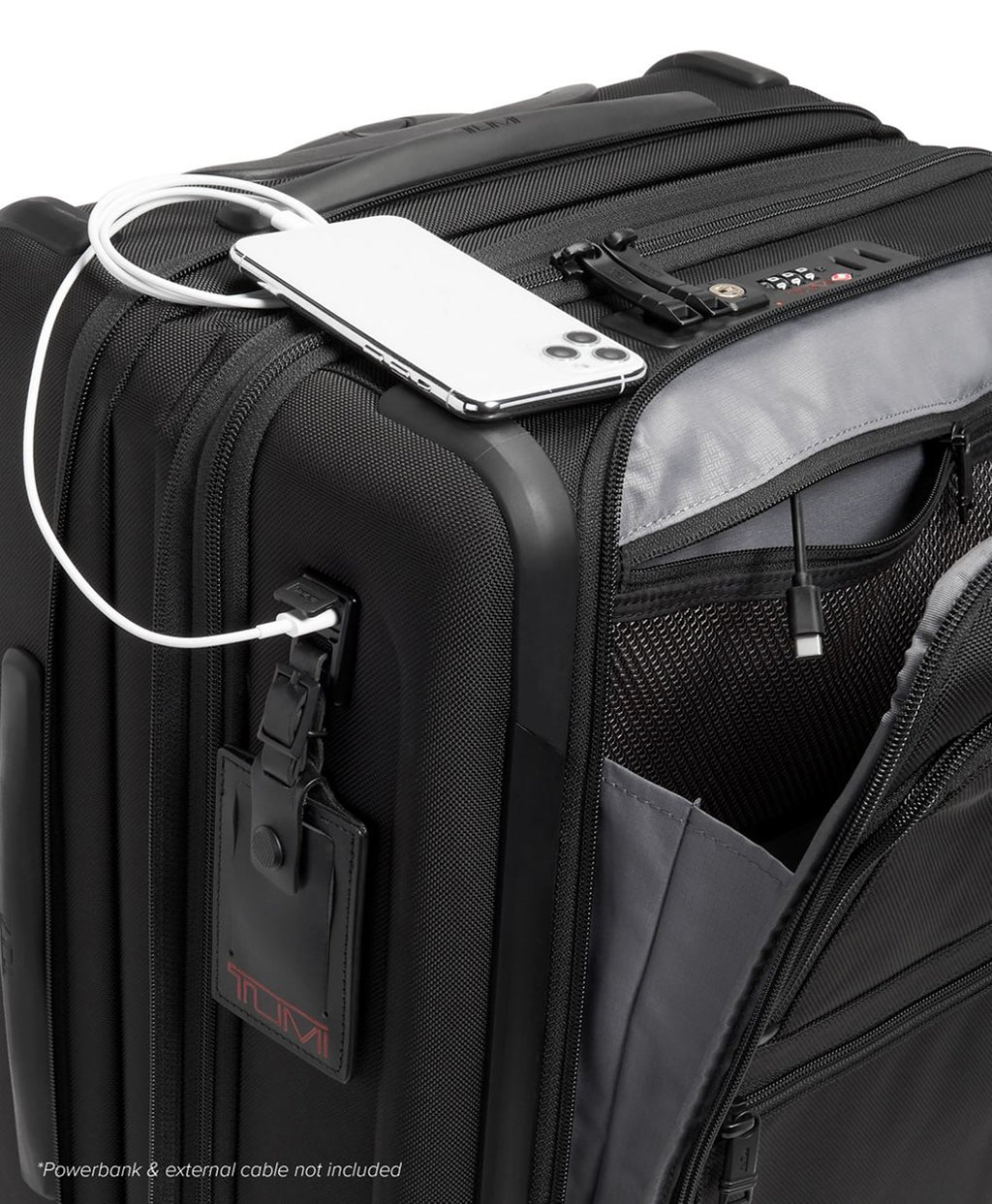 Alpha Continental Expandable 4-Wheeled Carry-On, Navy