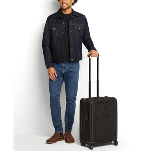 Alpha Continental Expandable 4-Wheeled Carry-On, Navy