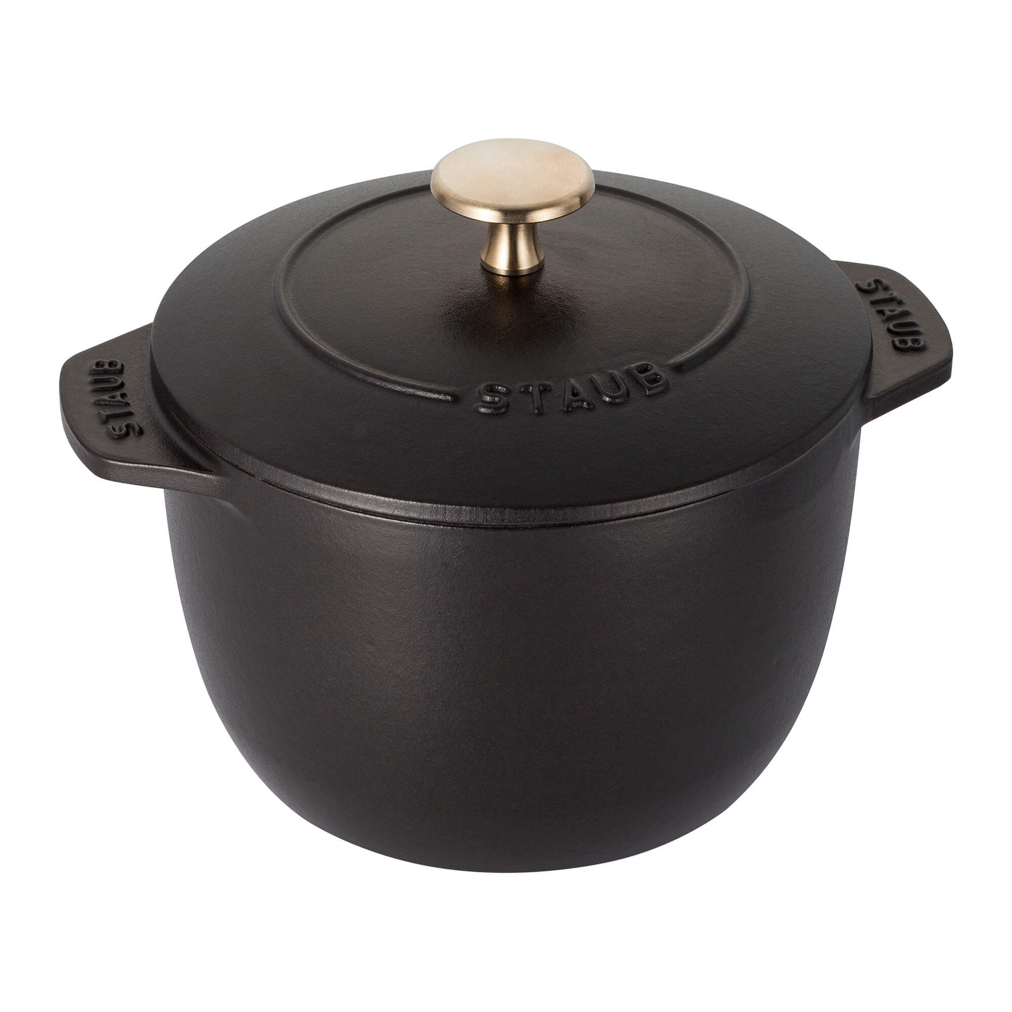 Cast Iron  Petite French Oven, Dutch Oven, 1.5-quart, serves 2, Made in France, Matte Black