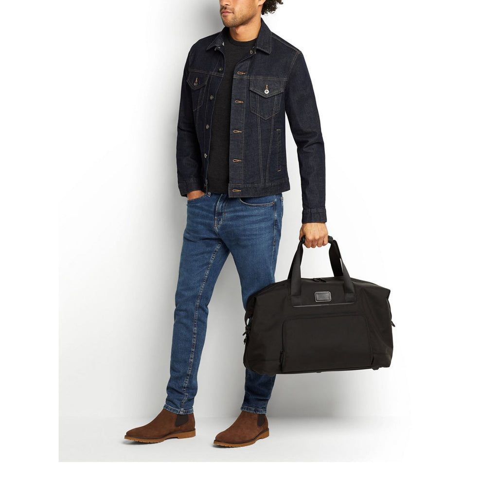 Alpha 3 Double Expansion Travel Satchel, Black