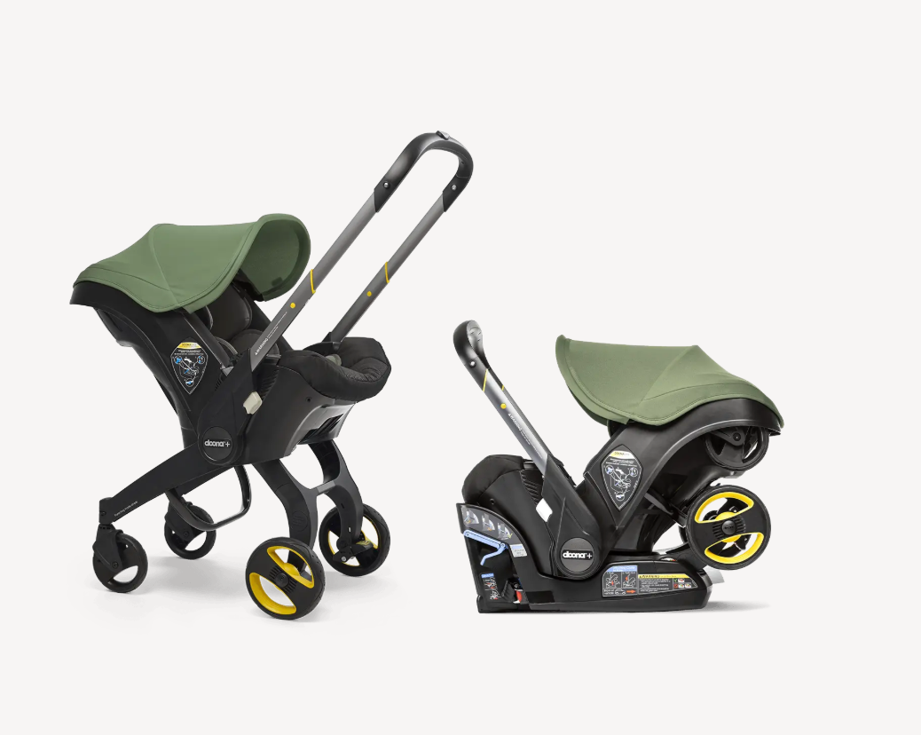 + Car Seat & Stroller, Desert Green