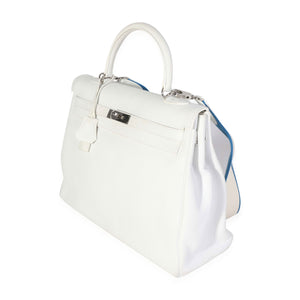 Hermès White Togo Retourne Kelly 35 PHW