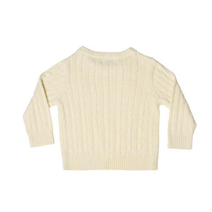 Classic Cable Knit Sweater in 8th Street Ivory