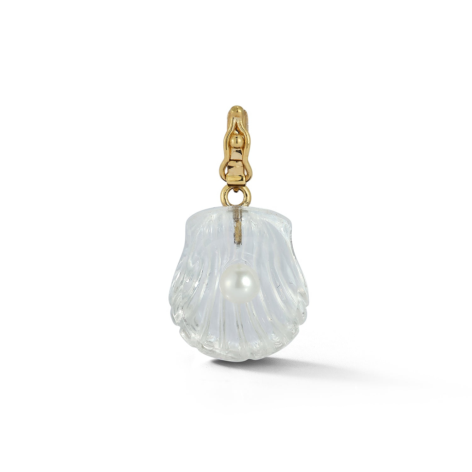 Dream Shell Pendant in Rock Crystal