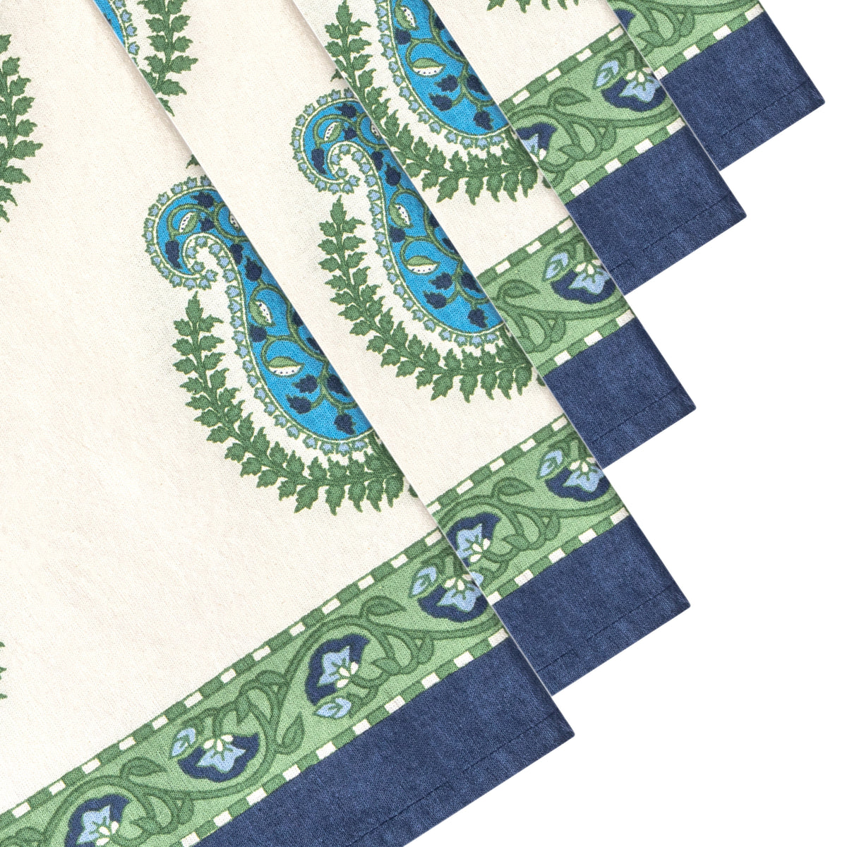Cassis Napkins in Blue & Green, Set of 6