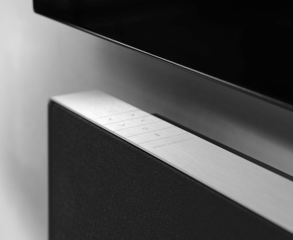 Beosound Stage Dolby Atmos Soundbar in Silver/Black