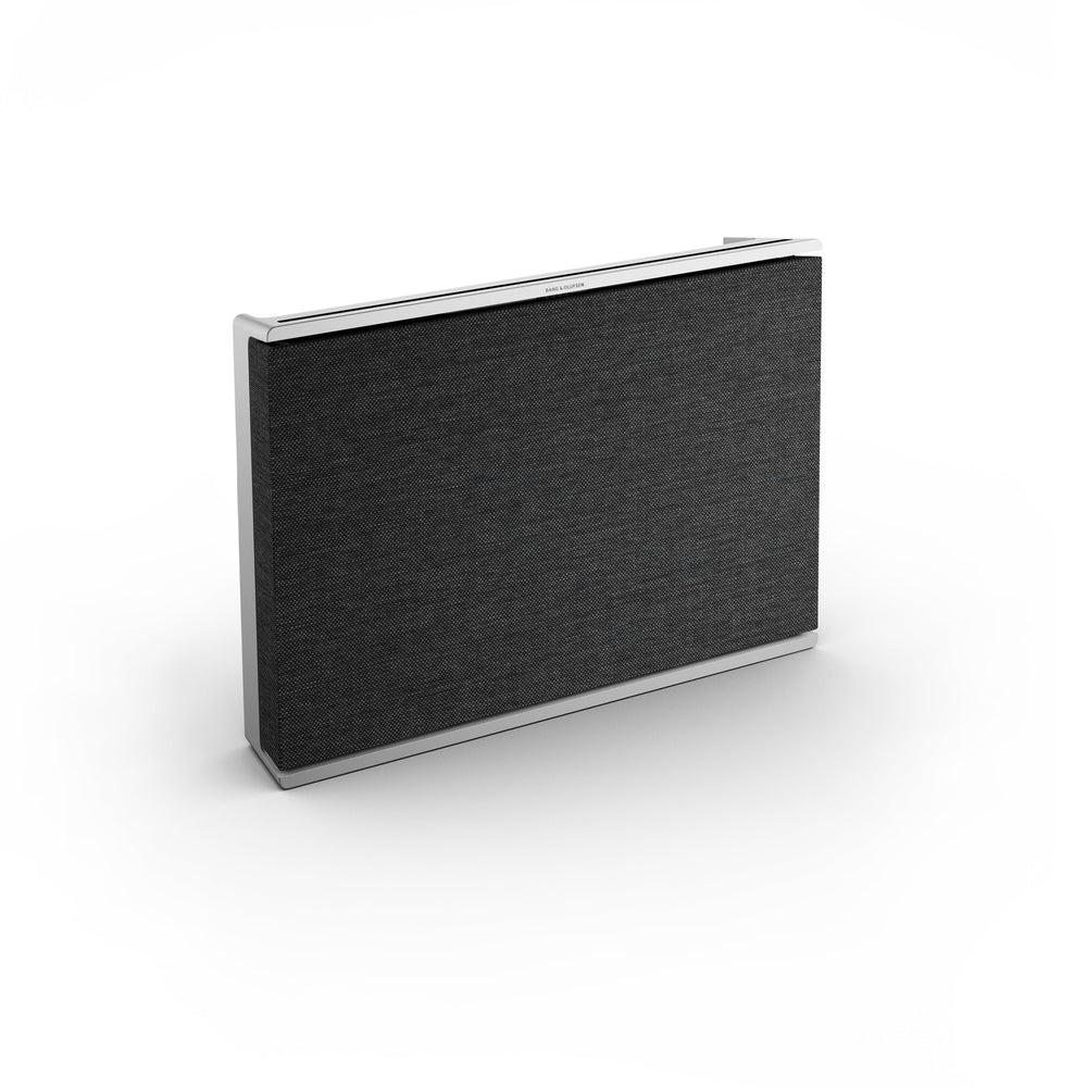 Beosound Level Portable Home Speaker in Natural Aluminum/Dark Gray