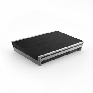 Beosound Level Portable Home Speaker in Natural Aluminum/Dark Gray