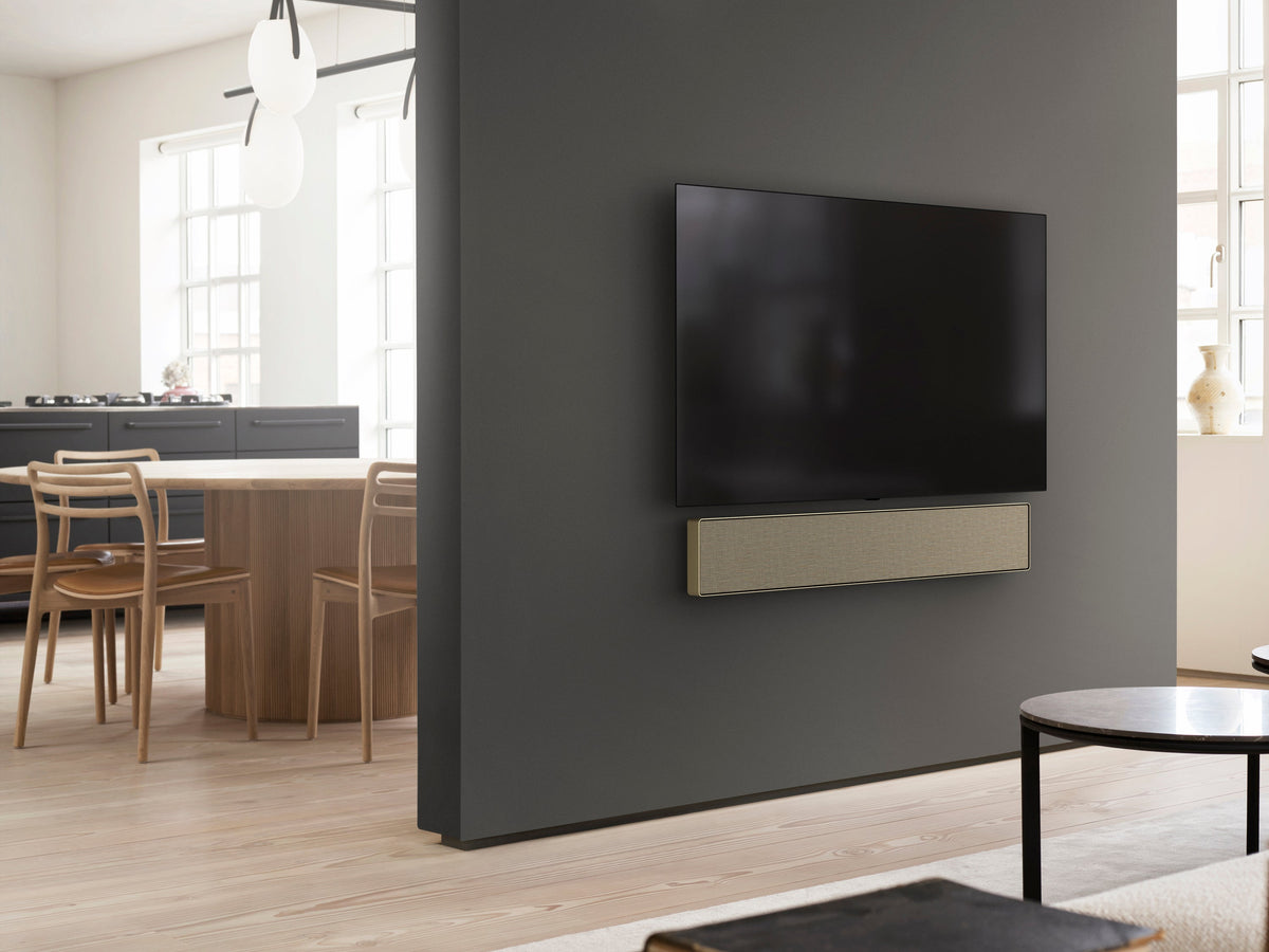 Beosound Stage Dolby Atmos Soundbar in Gold Tone/Golden