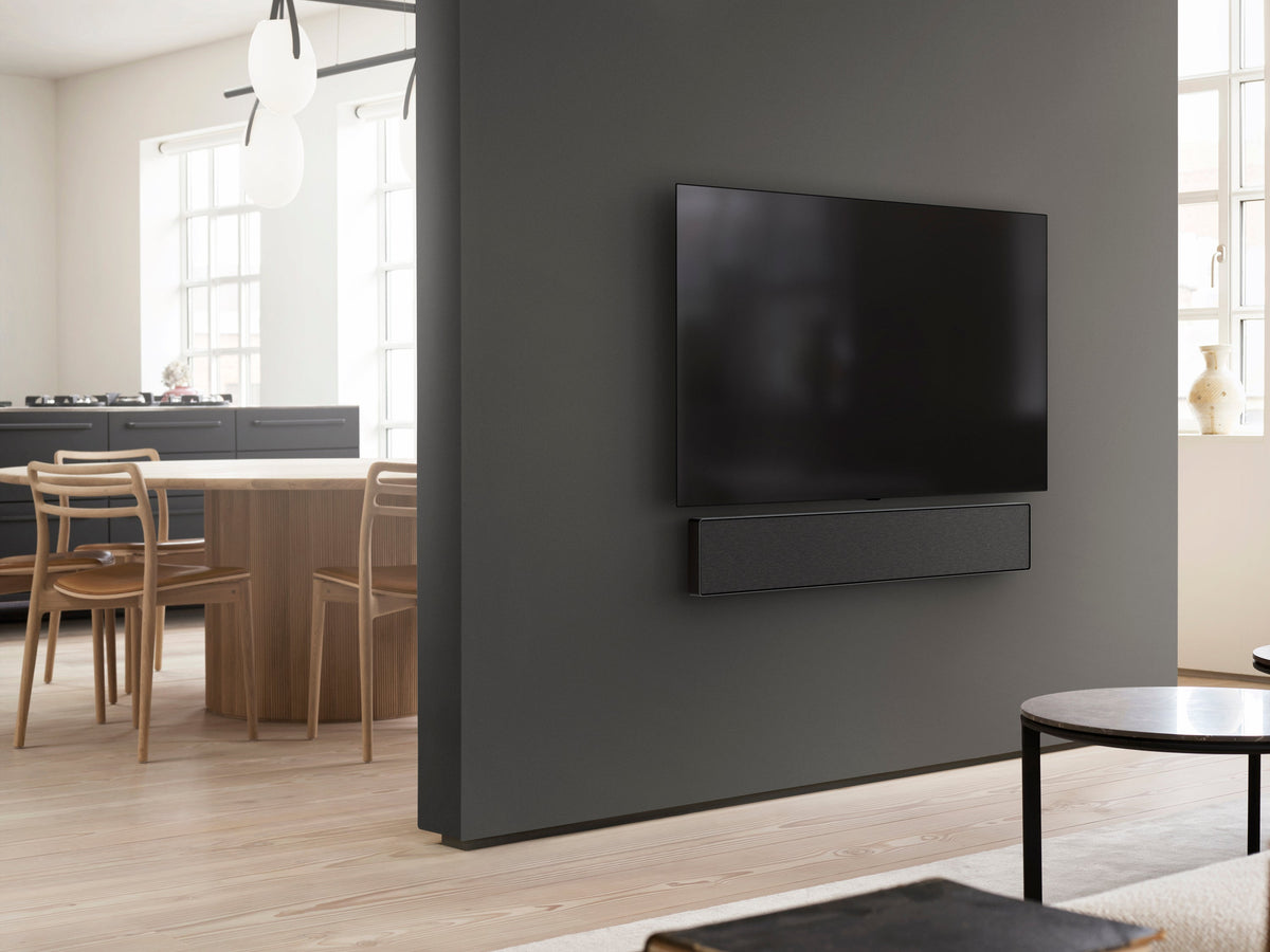 Beosound Stage Dolby Atmos Soundbar in Black Anthracite/Dark Gray
