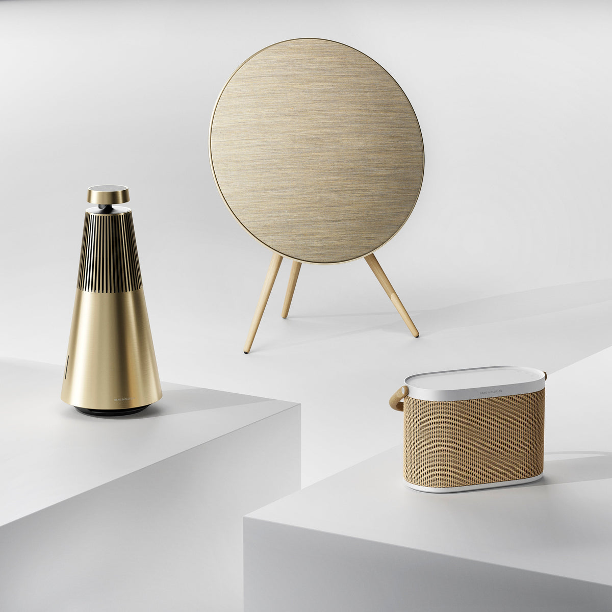 BeoPlay A9 5th Gen Wireless Multiroom Speaker in Gold Tone