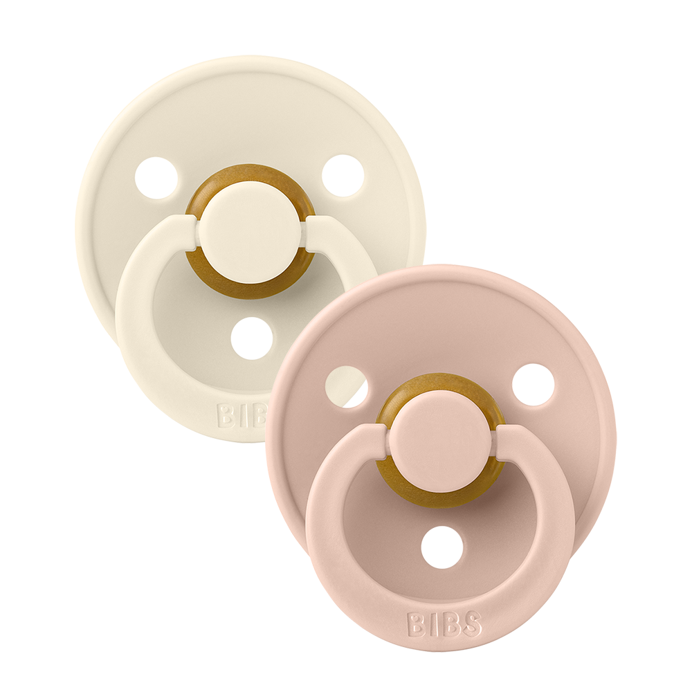 Colour Pacifiers 2 Pack - Ivory/Blush