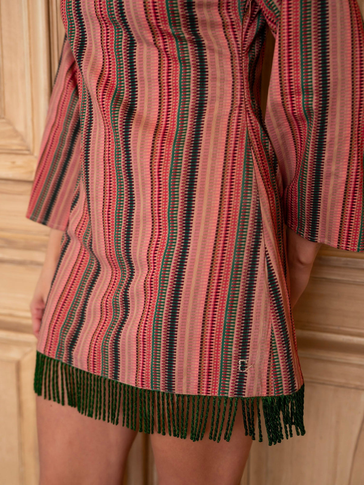 Tillie Dress in Wild Iris Stripe