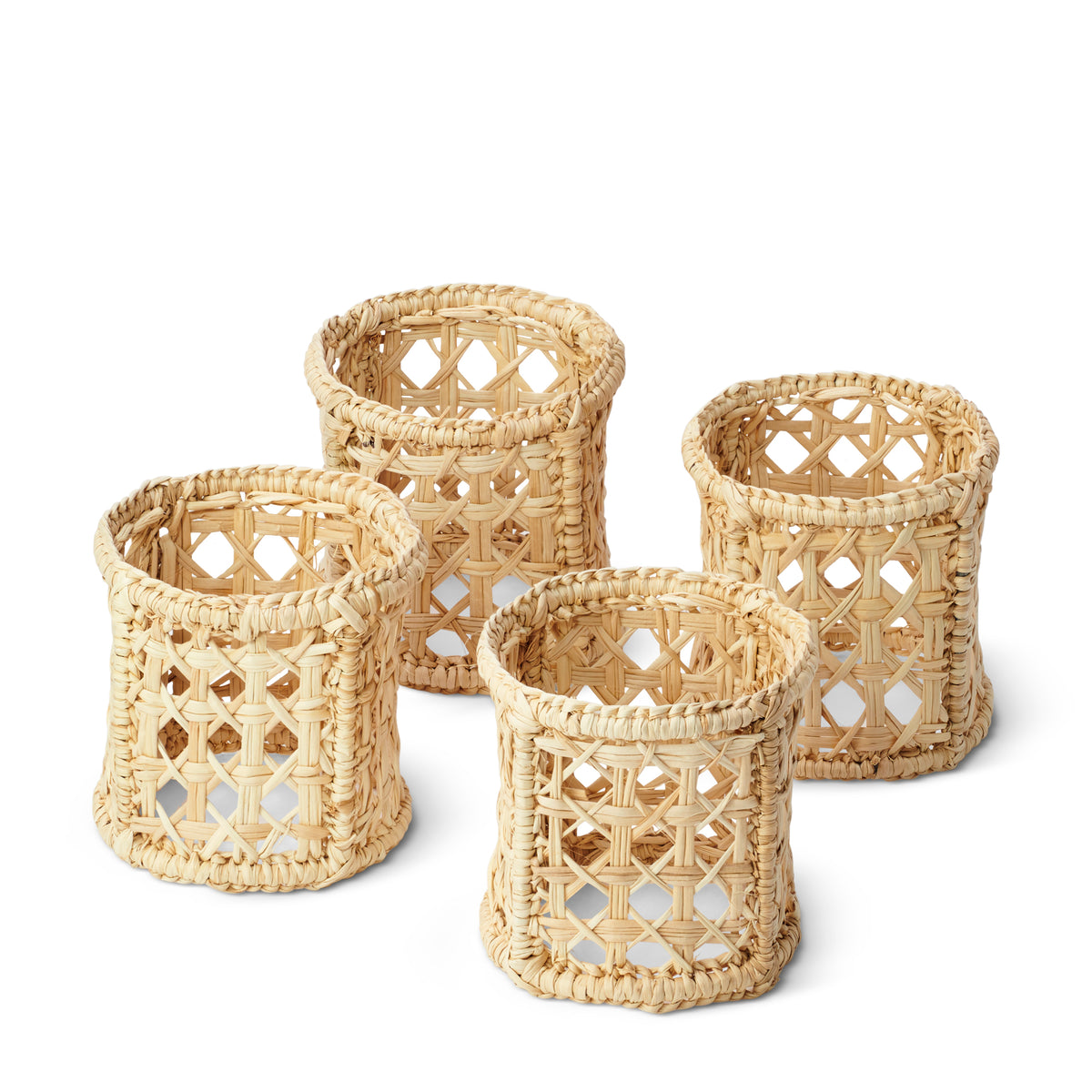 Eva Raffia Napkin Rings, Set of 4