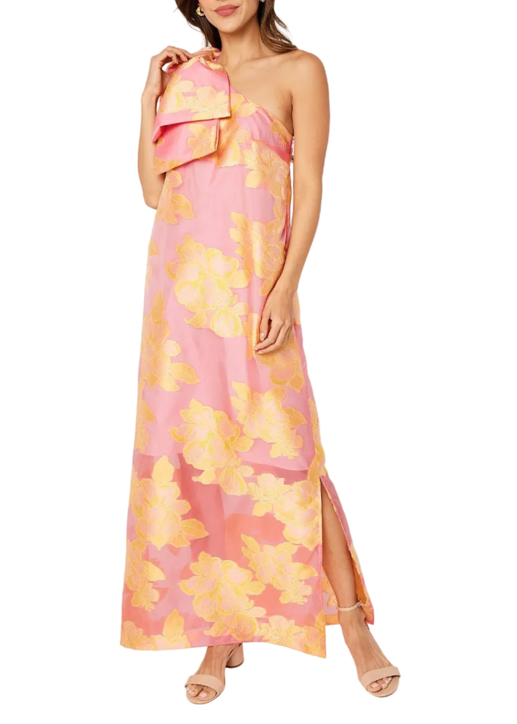 Cassie Gown Sorbet Peony Organza